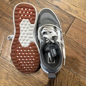 Vans Kids Gray and White Sneakers